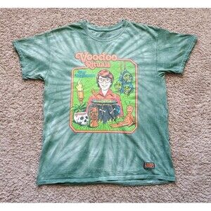 Steven Rhodes Green Tie-Dye T-Shirt Medium Short Sleeve
